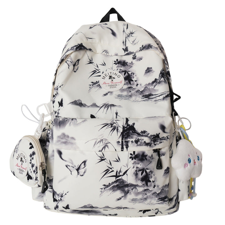 Artistic Printed Backpack Bowlift