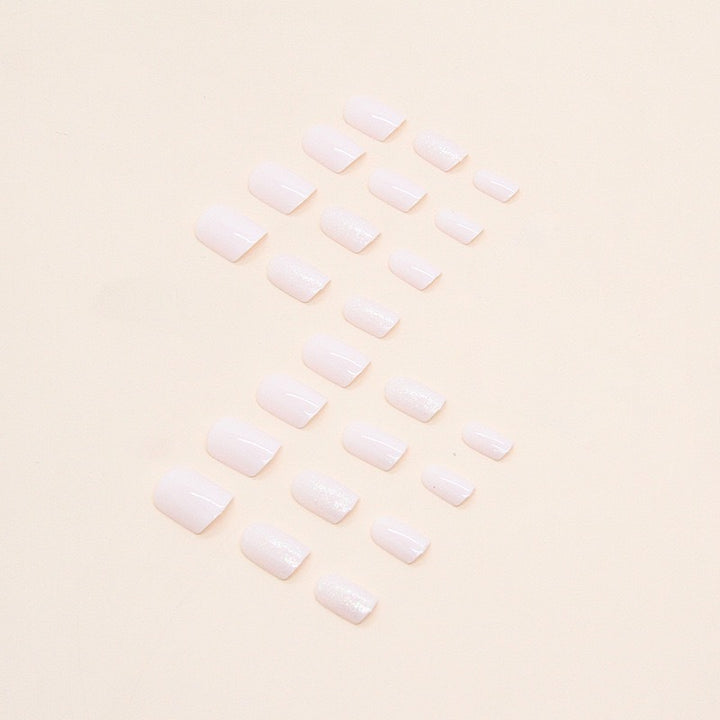 Permanent artificial nails with glitter finish Bowlift