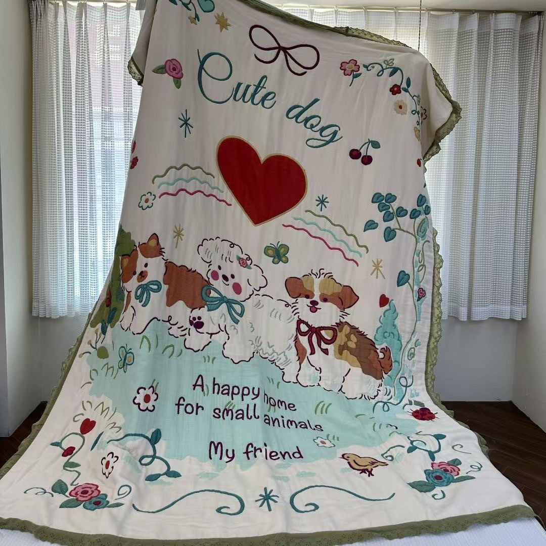 Women's bedspread with cute animal and fairy tale motif Bowlift