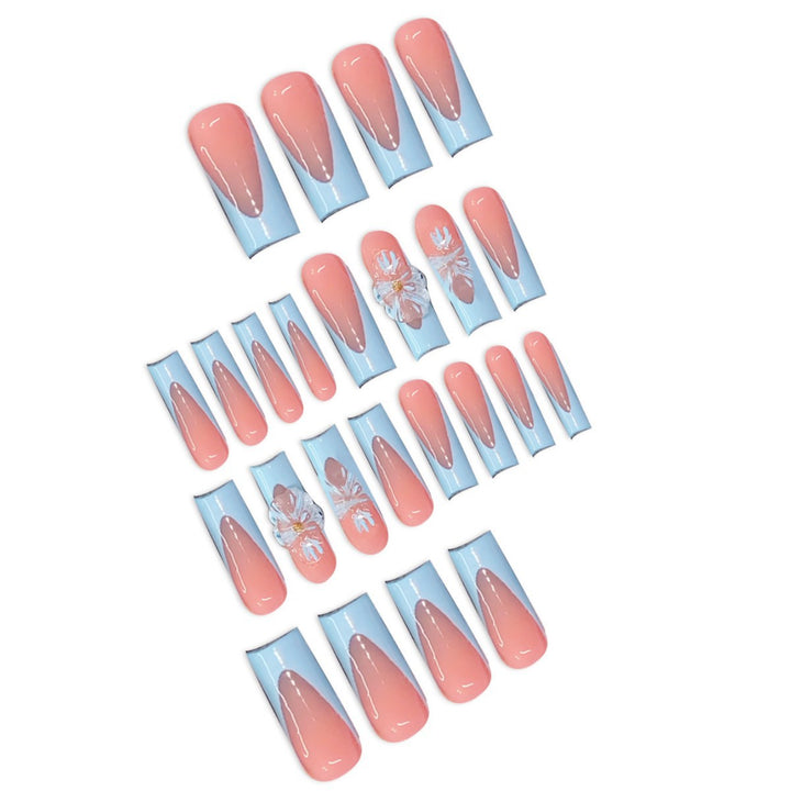 Artistic Press-On Nail Design Bowlift