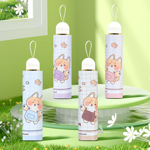 Women's Funny Foldable Umbrella with Cute Animal Design Bowlift