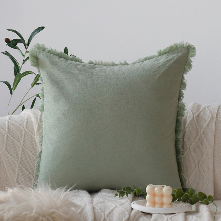 Square quilted cushion cover with cable pattern look Bowlift