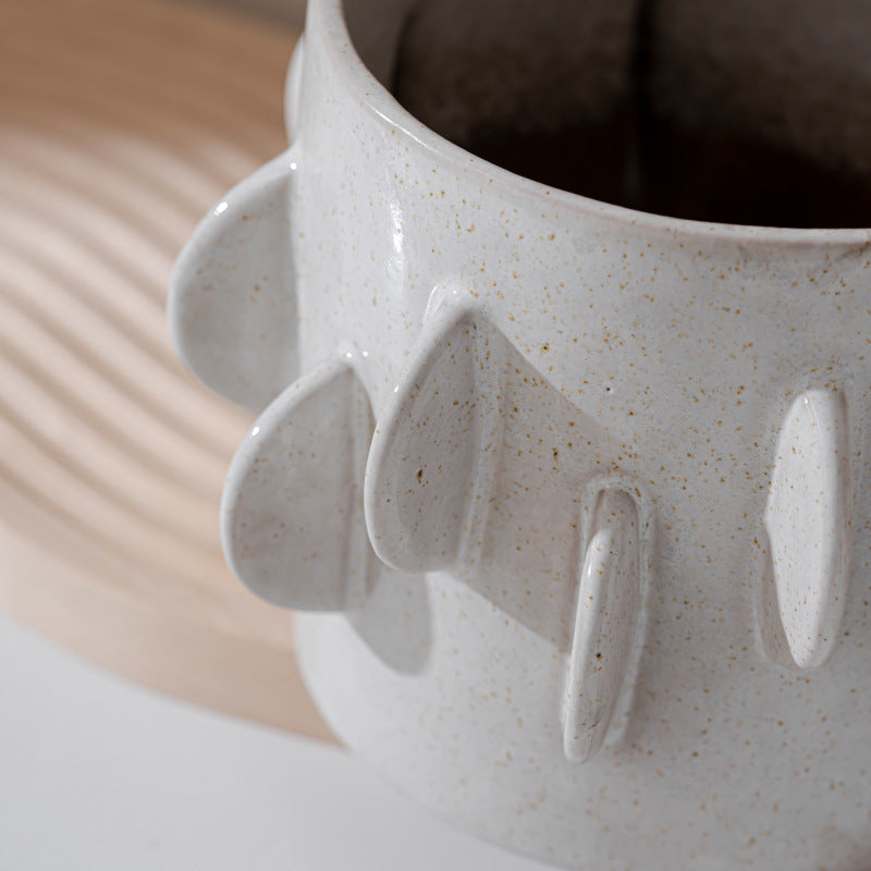 Decorative Textured Ceramic Planter