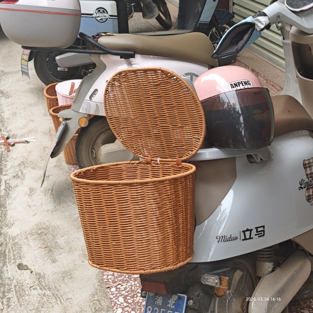 Woven Scooter Storage Basket Bowlift