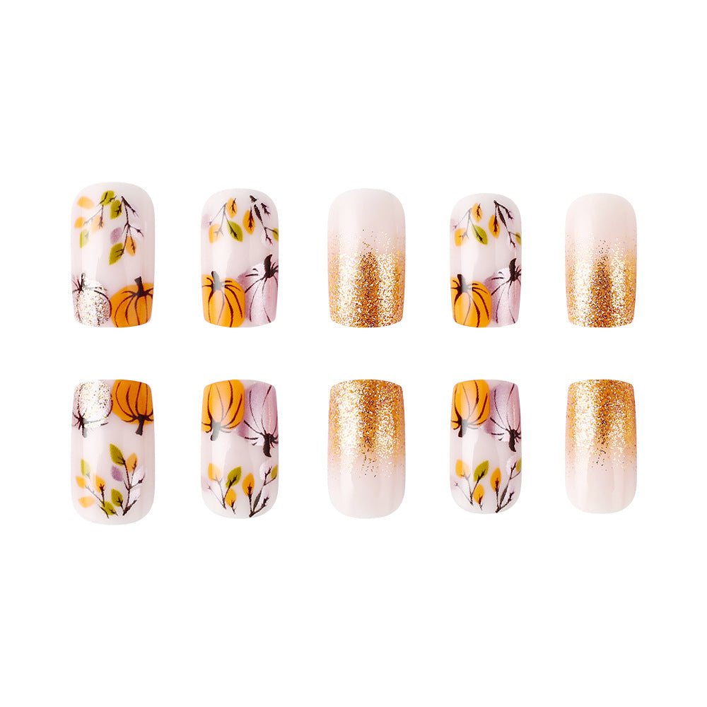 Autumn-Themed Decorative Nail Art Bowlift