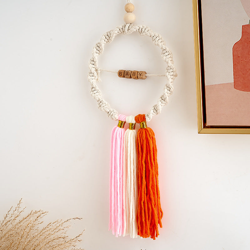 Decorative Macrame Dreamcatcher Wall Hanging Bowlift