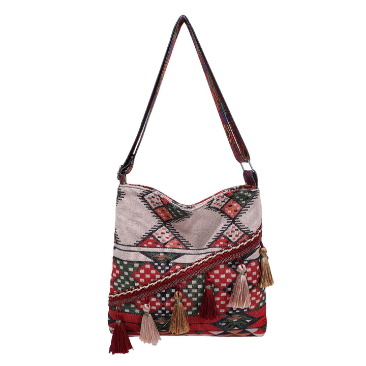 WoBohemian Style Embroidered Shoulder Bag Bowlift