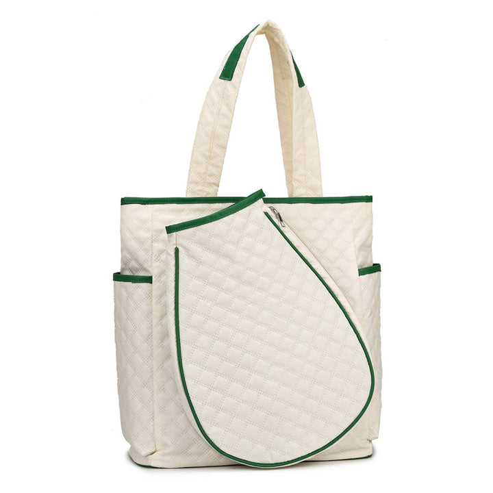 Quilted Multi-Pocket Tote Bag Bowlift