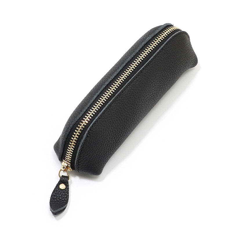 Sleek Leather Pencil Case Bowlift