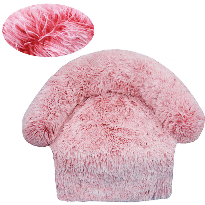 Fluffy Round  Sofa  Dog Bed