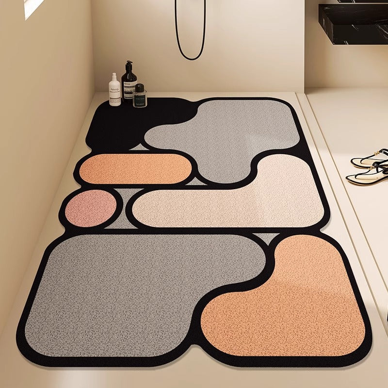 Modern Geometric Bath Mat Bowlift