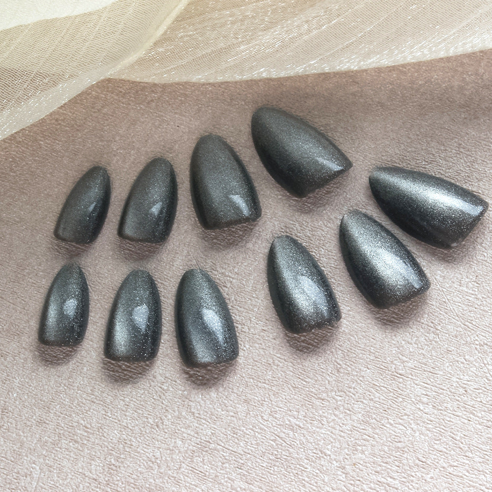 Sparkling Metallic Press-On Nails Bowlift