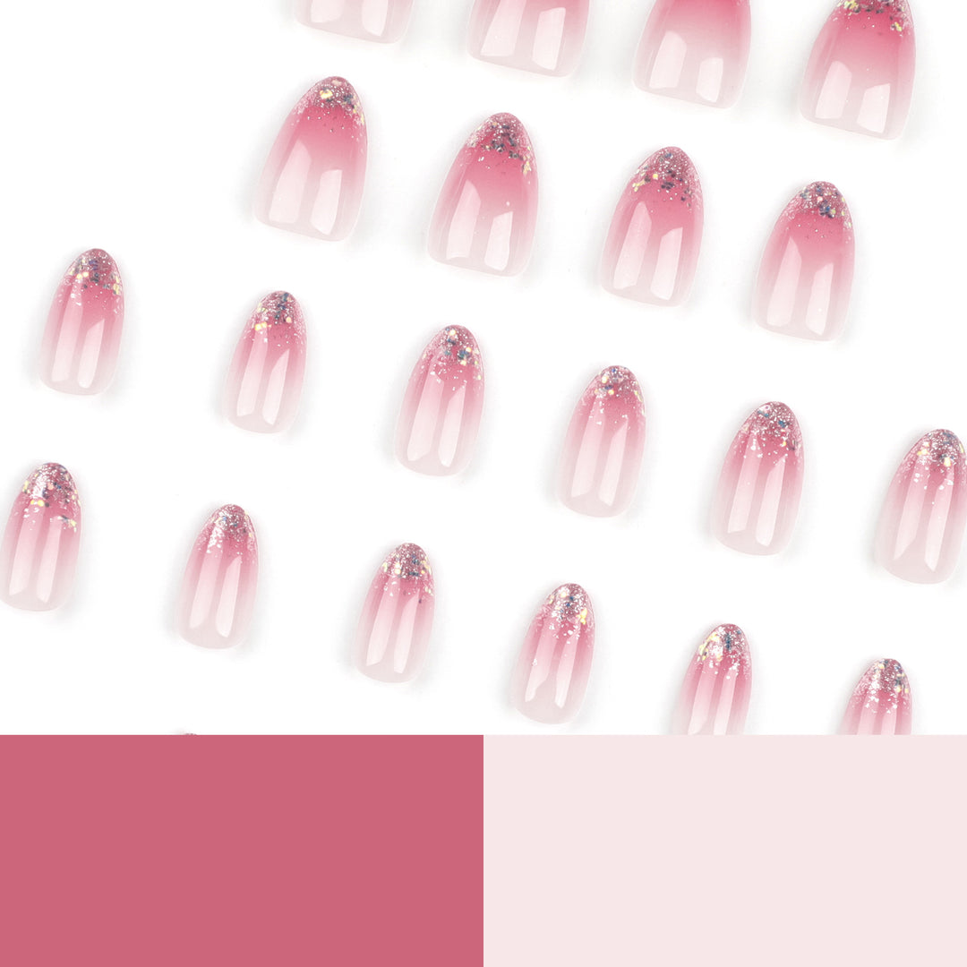 Glittering nail art with ombre effect Bowlift