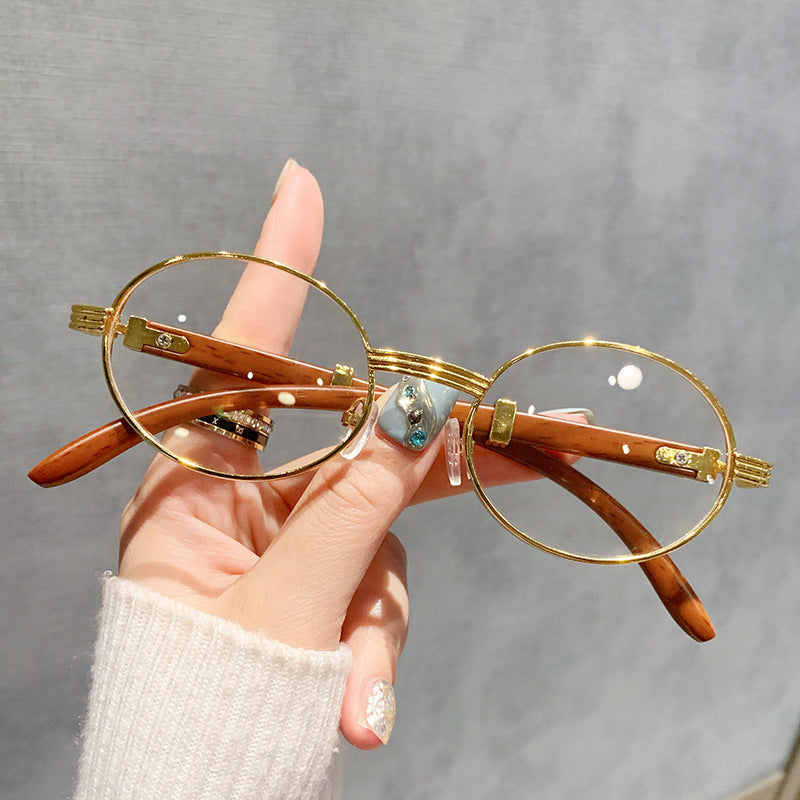 Women's Vintage-Style Sunglasses with Wooden Inner Frame Bowlift