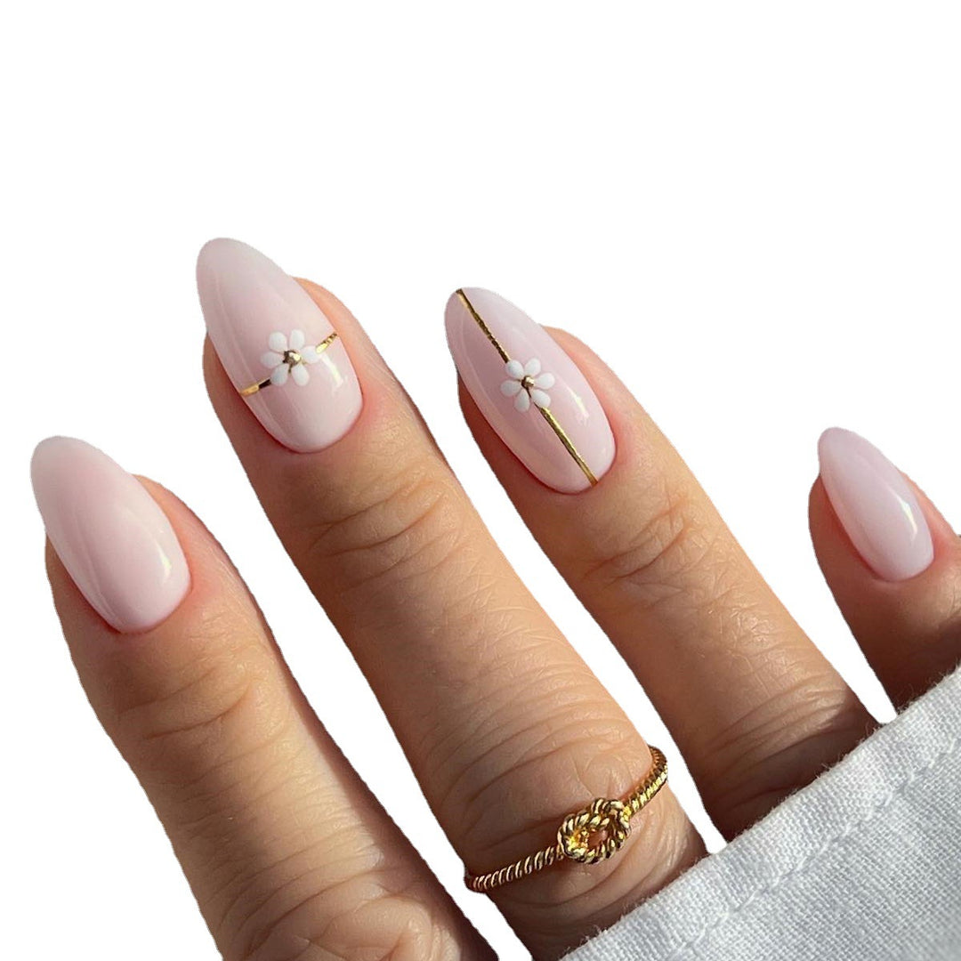 Designer False Nails with Adhesive-bowlift