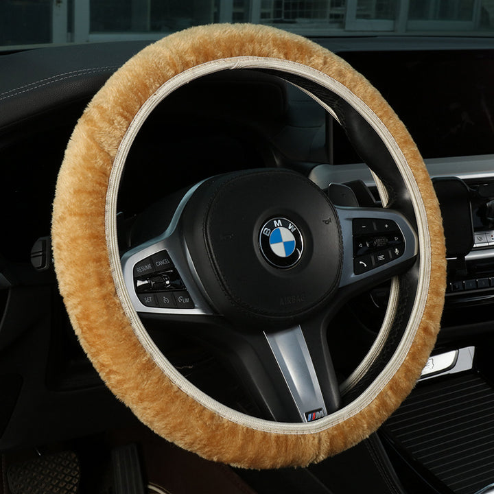 Plush Shearling Steering Wheel Cover Bowlift