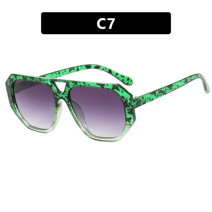 Women's sunglasses in fashionable hexagon design with UV protection Bowlift