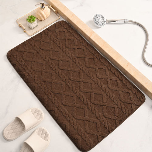Luxurious Geometric Pattern Bath Mat