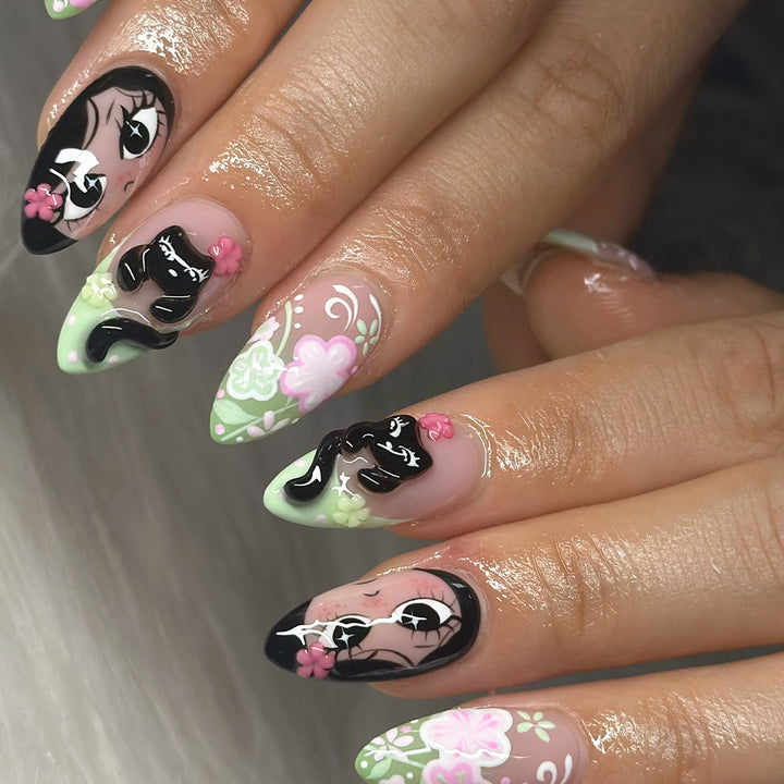 Artistic Character Nail Art Bowlift