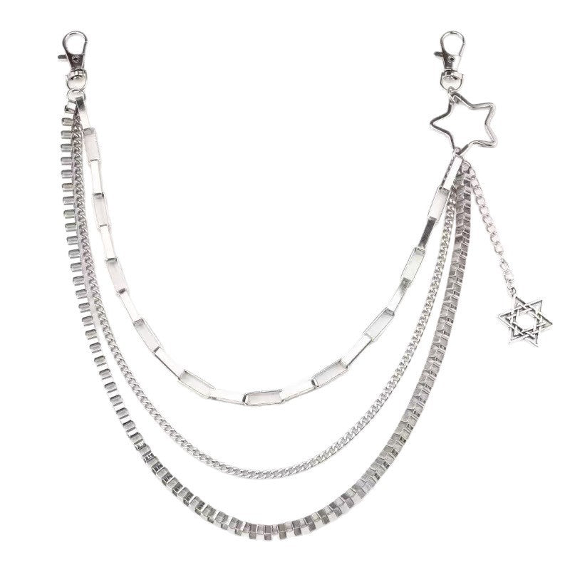 Fashionable chain accessory with star pendant Bowlift