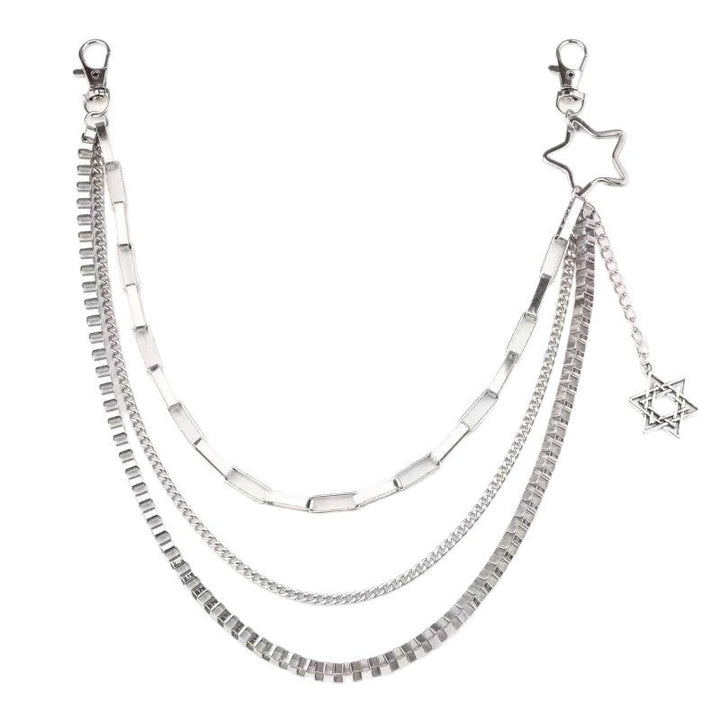 Fashionable chain accessory with star pendant Bowlift