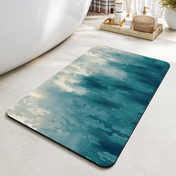 Modern Abstract Leaf Design Area Rug Bowlift
