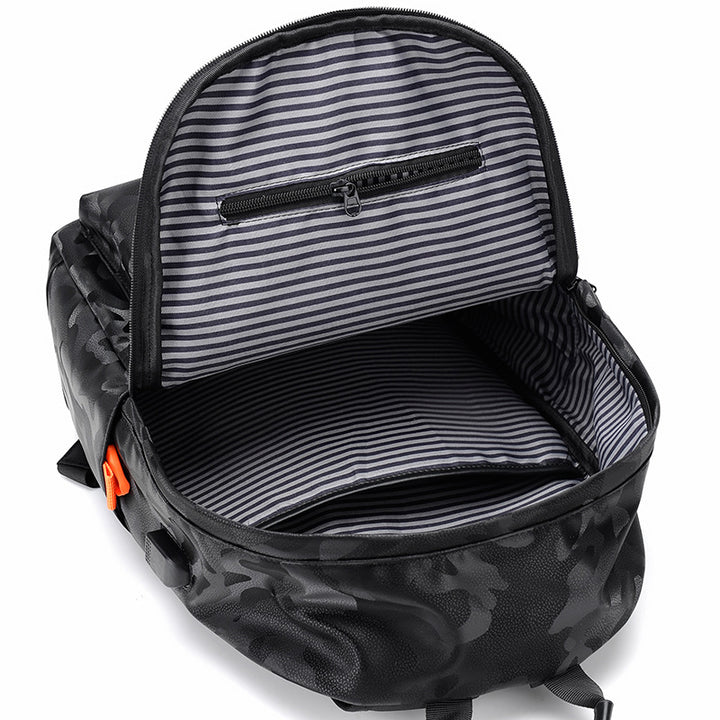 Durable Water-Resistant Camo Backpack Bowlift