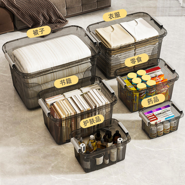 Women’s storage box with transparent lid and large volume Bowlift