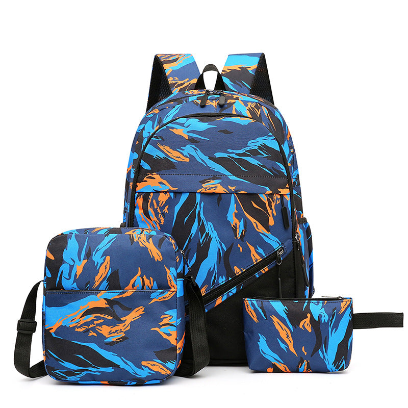 Fashionable backpack set with multiple compartments Bowlift