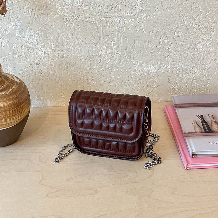 WoTextured Quilted Mini Crossbody Bag Bowlift