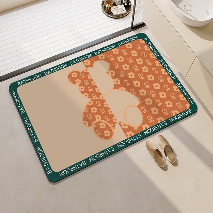 Cute Cartoon Character Bath Mat Bowlift