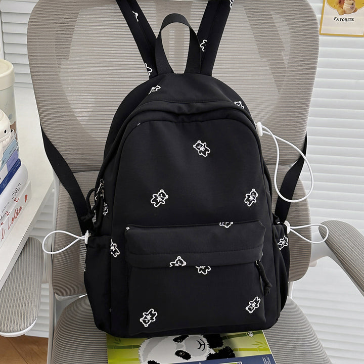 Stylish Embroidered Casual Backpack Bowlift 1791205607