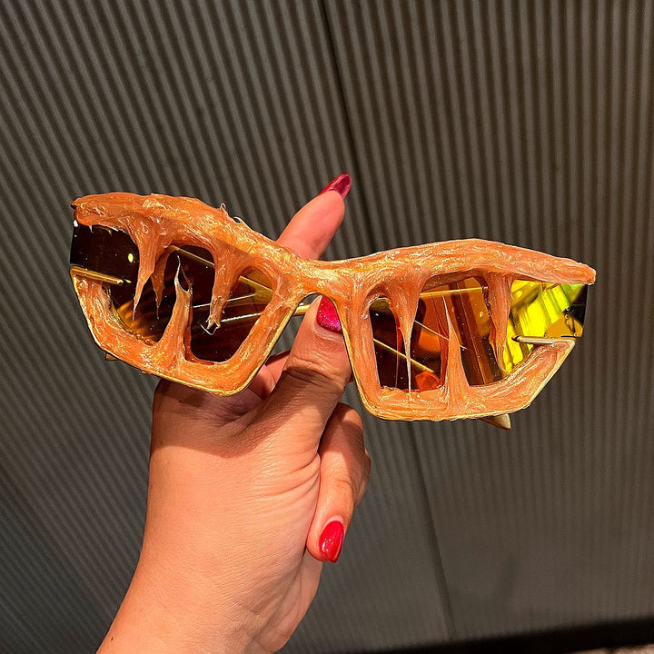 Women's Futuristic Sport Sunglasses with Extraordinary Unicorn Design Bowlift