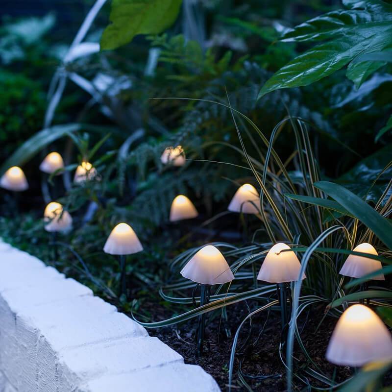 BowLift | Outdoor Solar LED Mushroom Lights Patio String Lights