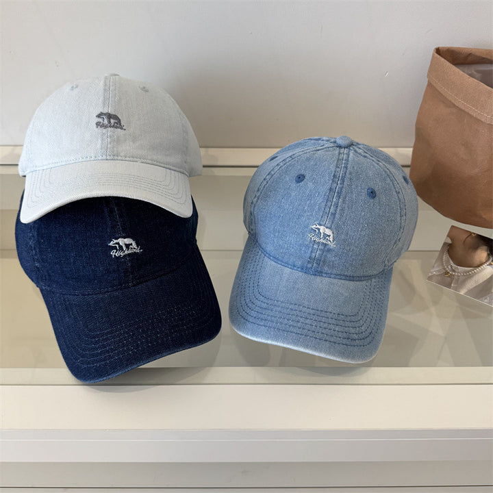 Women's Classic Denim Baseball Cap Bowlift