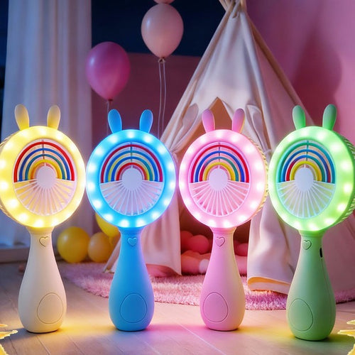 Unisex Portable Mini Fan in Cute Bunny Design Bowlift