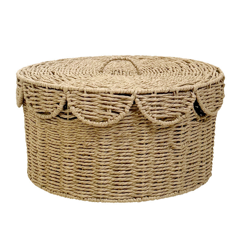 Decorative storage basket with lid Bowlift