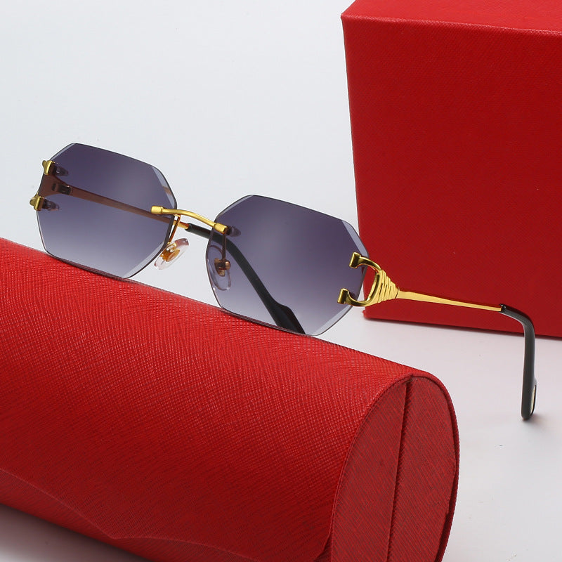 Ladies modern octagon sunglasses with stylish metal frame and polarized lenses Bowlift