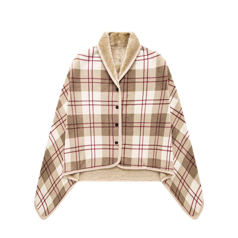 Cozy Plaid Blanket From Bowlift