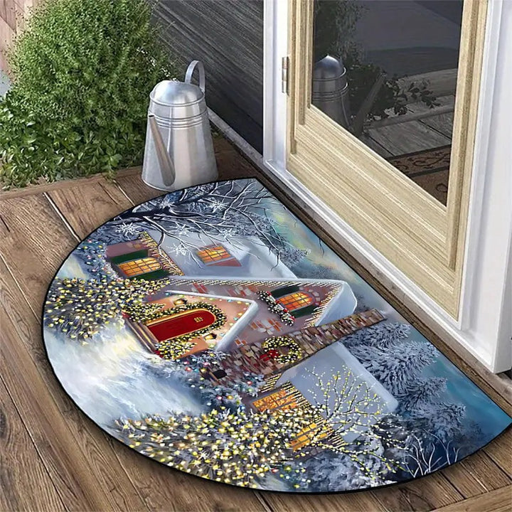 Holiday-Themed Decorative Floor Mat Bowlift