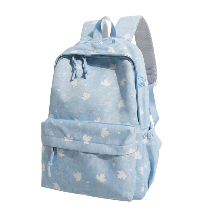 Stylish Leaf-Patterned Backpack Bowlift