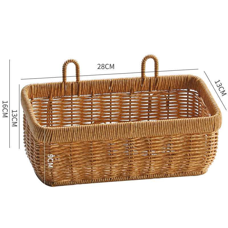 Handwoven Multi-Compartment Storage Basket Bowlift
