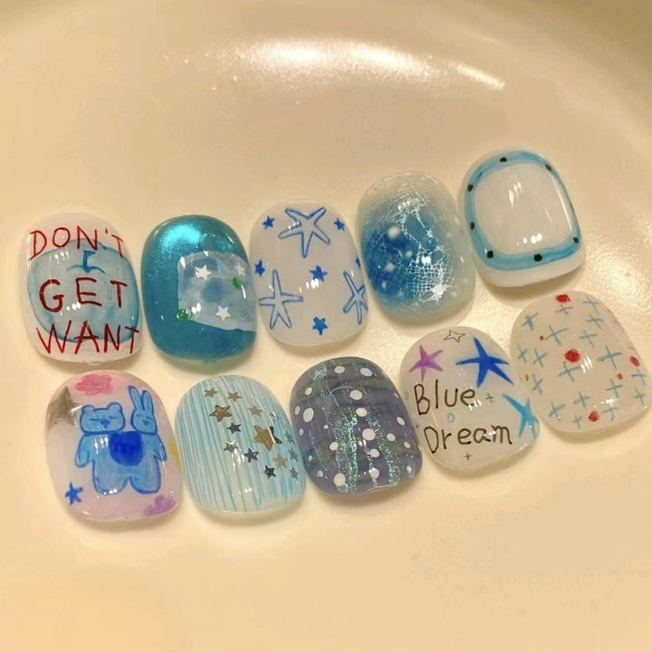 Artistic Press-On Nail Designs Bowlift