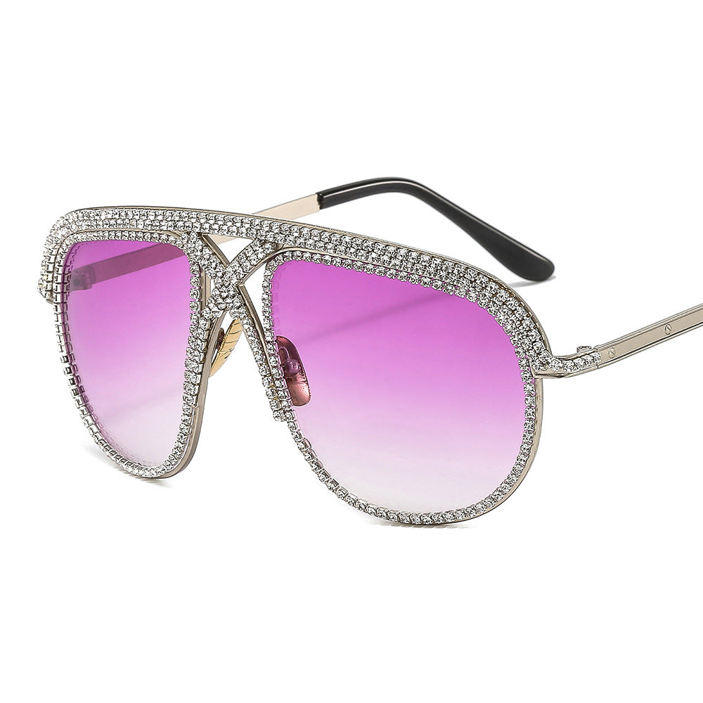 Ladies elegant sunglasses with glittering frame and gradient lenses Bowlift