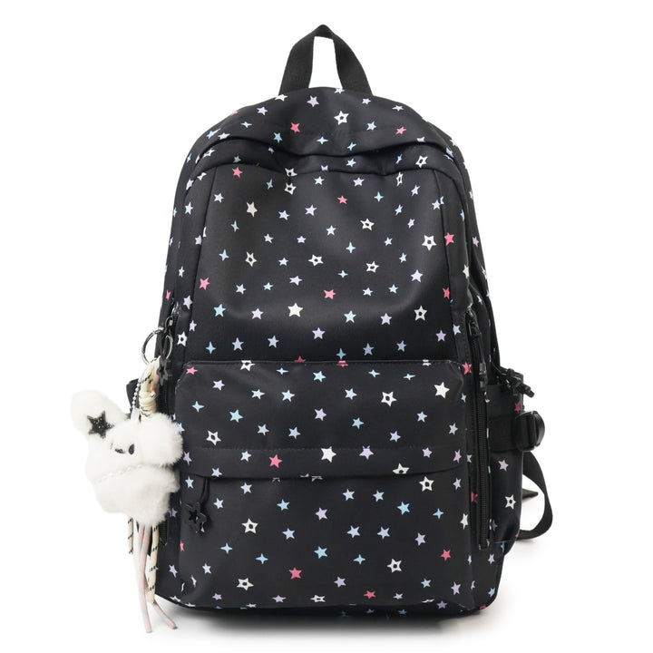 Backpack with Playful Star Pattern and Practical Storage Compartment Bowlift