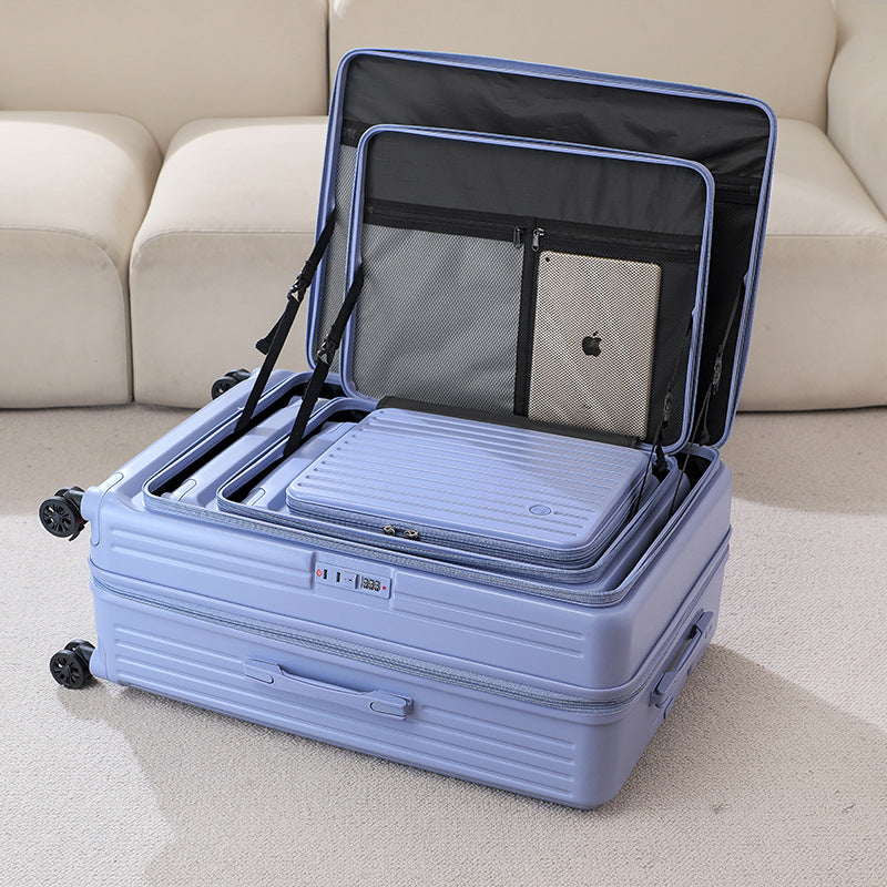 Multi-Functional Lightweight Hard-Shell Trolley Suitcase