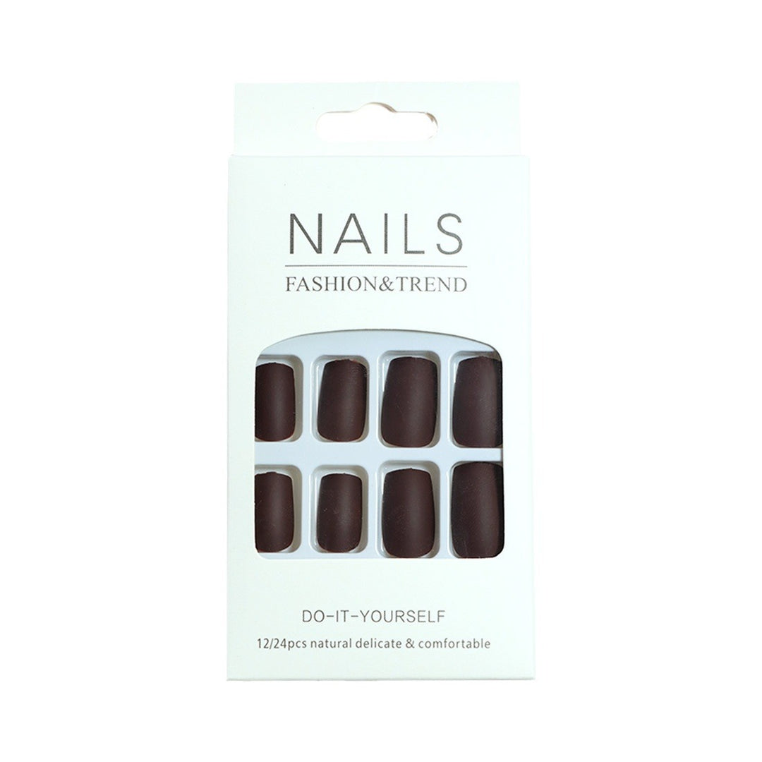 Premium Matte Finish Press-On Nails Bowlift