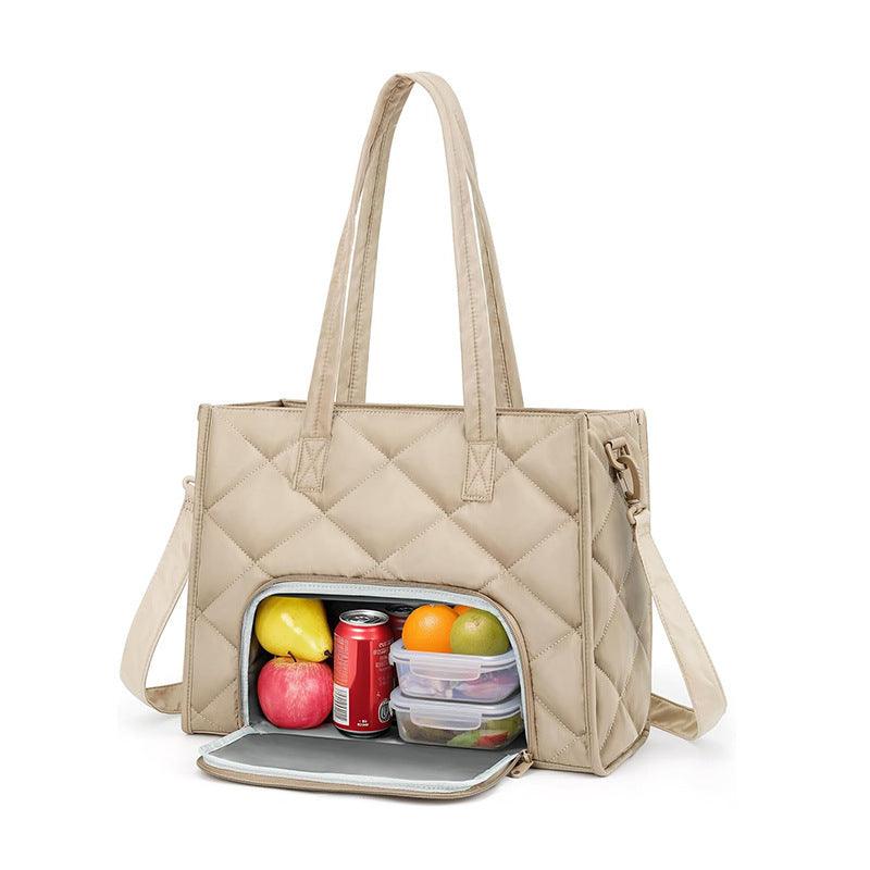 Insulated lunch bag with multiple compartments Bowlift