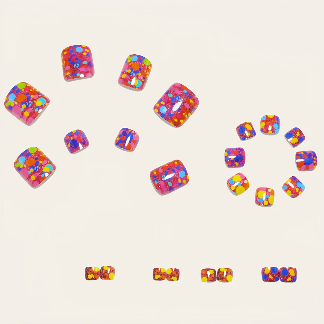 Sparkling Toenail Art Bowlift