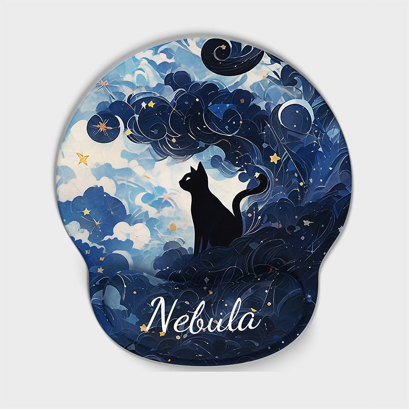 Artistic Nebula-Themed Mouse Pad Bowlift